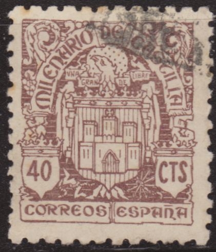 España 1944 Edifil 975 Sello º Milenario de Castilla 40c Spain Stamps Timbre Espagne Briefmarke Spanien Francobolli Spagna Postimerkkejä Espanja Postzegels Spanje Frimerker Spania Znaczki Hiszpania Selos Espanha